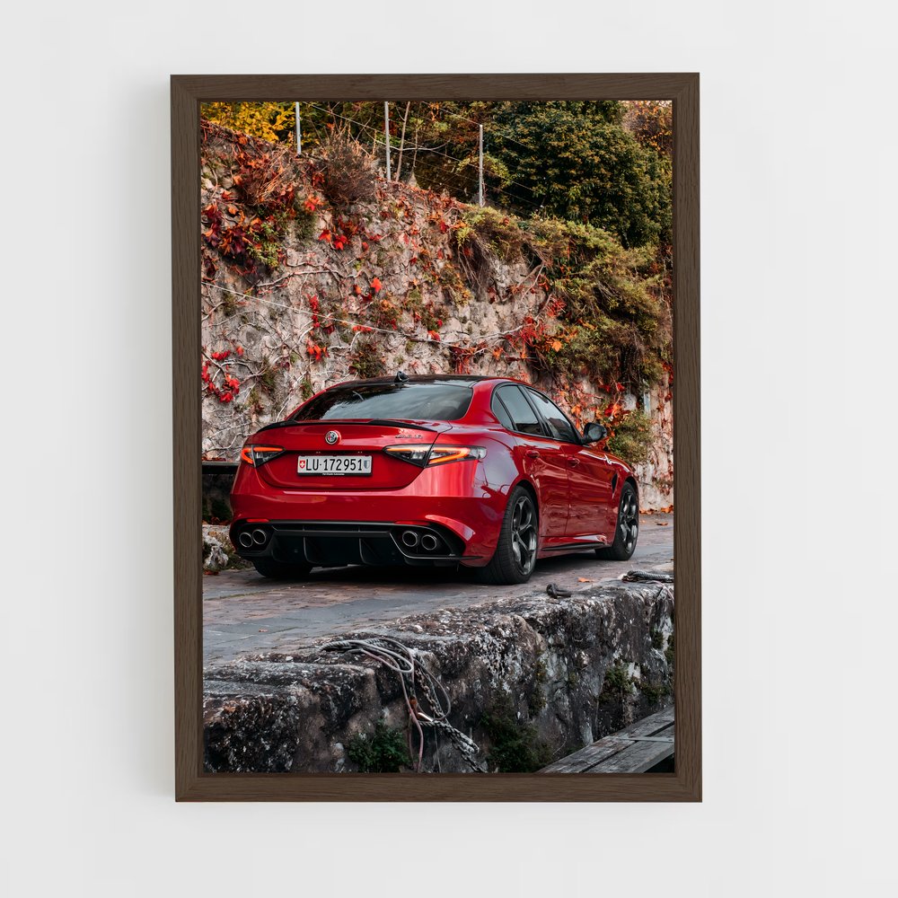 Poster Giulia de quadrifoglio – affiche Alfa Romeo (vue 5)